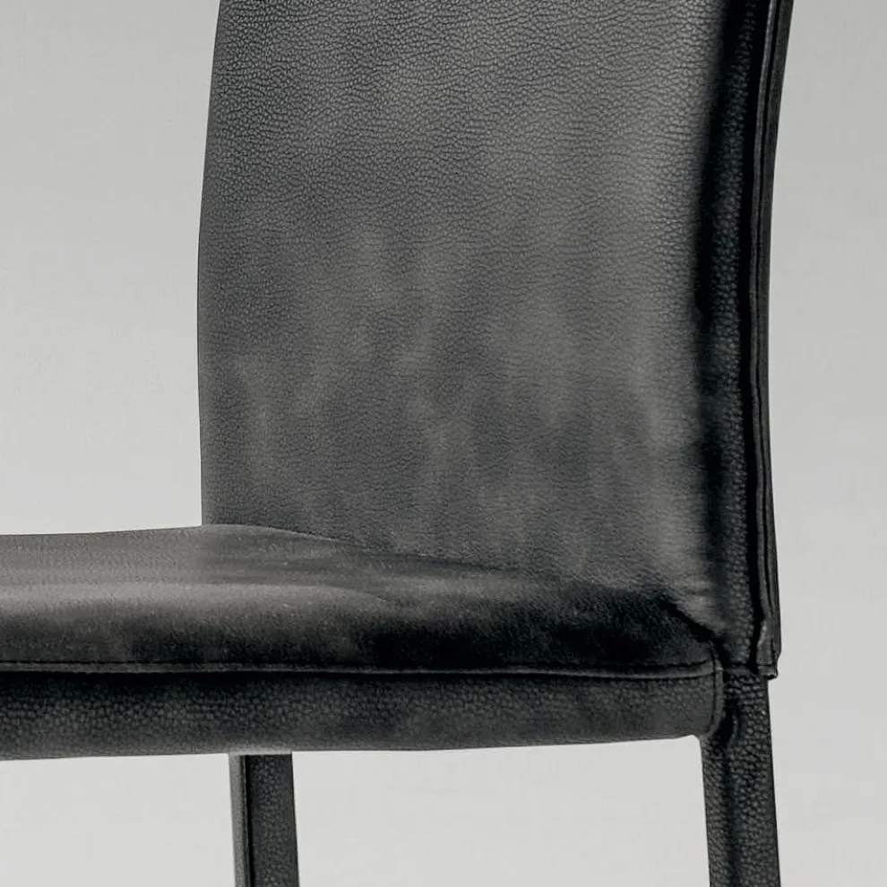 Küchenstuhl Komplett mit Ecoleather bezogen Made in Italy, 2 Stück - Maria