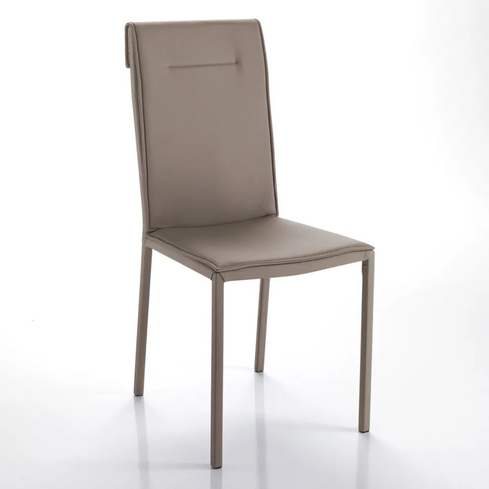 Küchenstuhl komplett mit 2-teiligem Kunstleder bezogen - Atenea