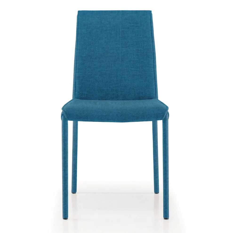 Küchenstuhl mit Stoffbezug, hergestellt in Italien, 4 Stück – Monnalisa