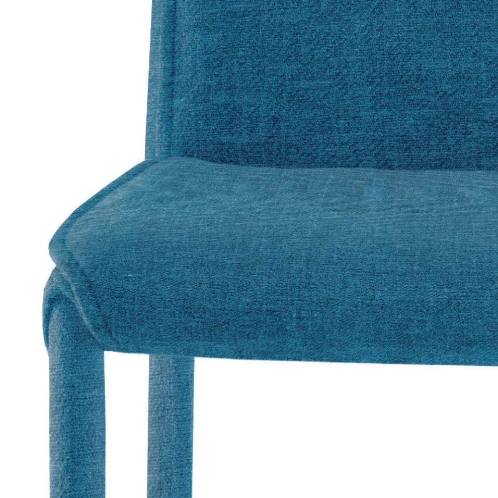 Küchenstuhl mit Stoffbezug, hergestellt in Italien, 4 Stück – Monnalisa