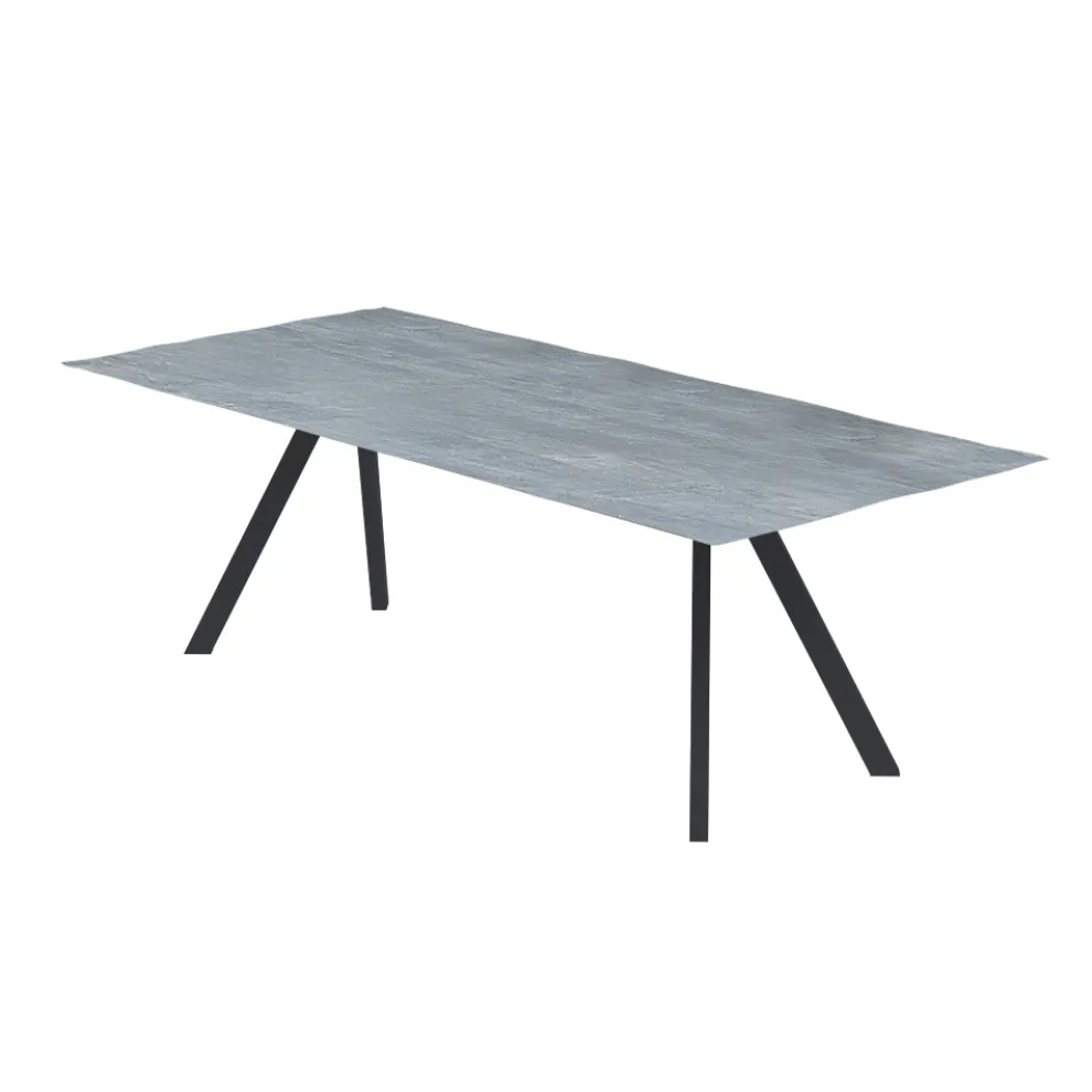 Gartentischgestell aus verzinktem Stahl mit HPL-Platte Made in Italy - Brienne