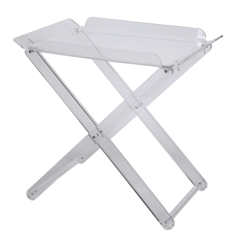 Klapptisch mit transparentem Acrylglastablett - Makete