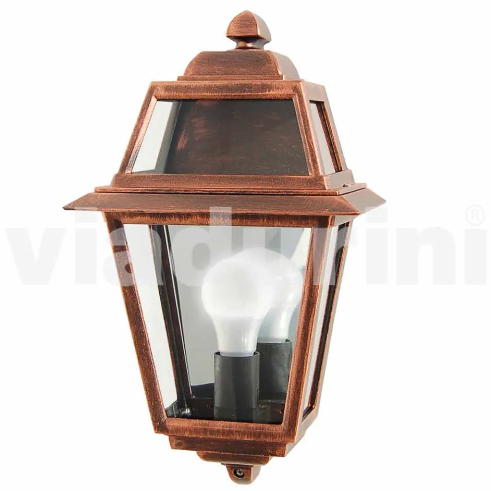 Klassische Außenwandleuchte aus Aluminium, made in Italy, Kristel