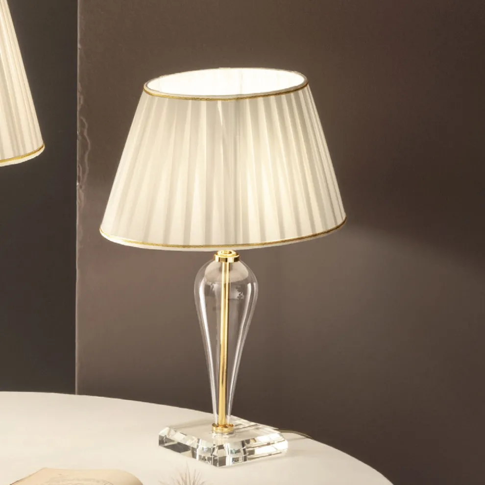 Klassische handgefertigte italienische Glastischlampe - Rapallo