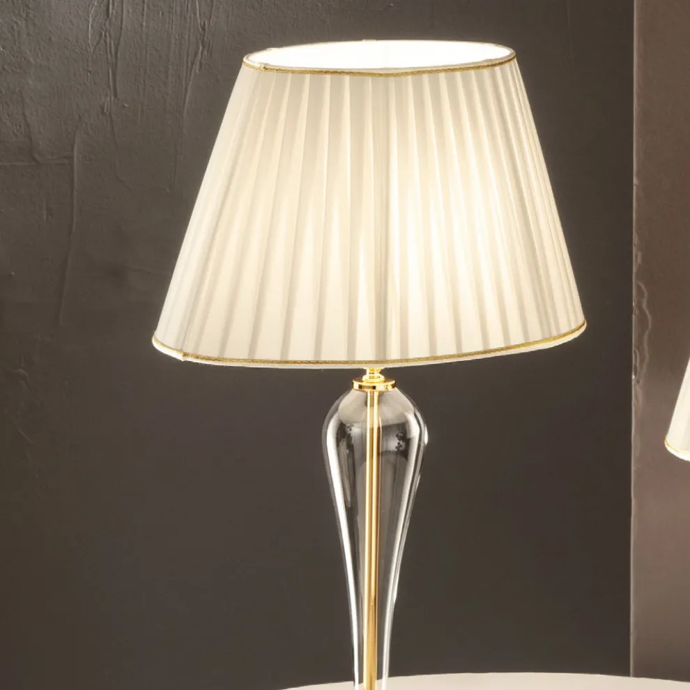 Klassische Tischlampe aus italienischem handgefertigtem Glas - Rapallo