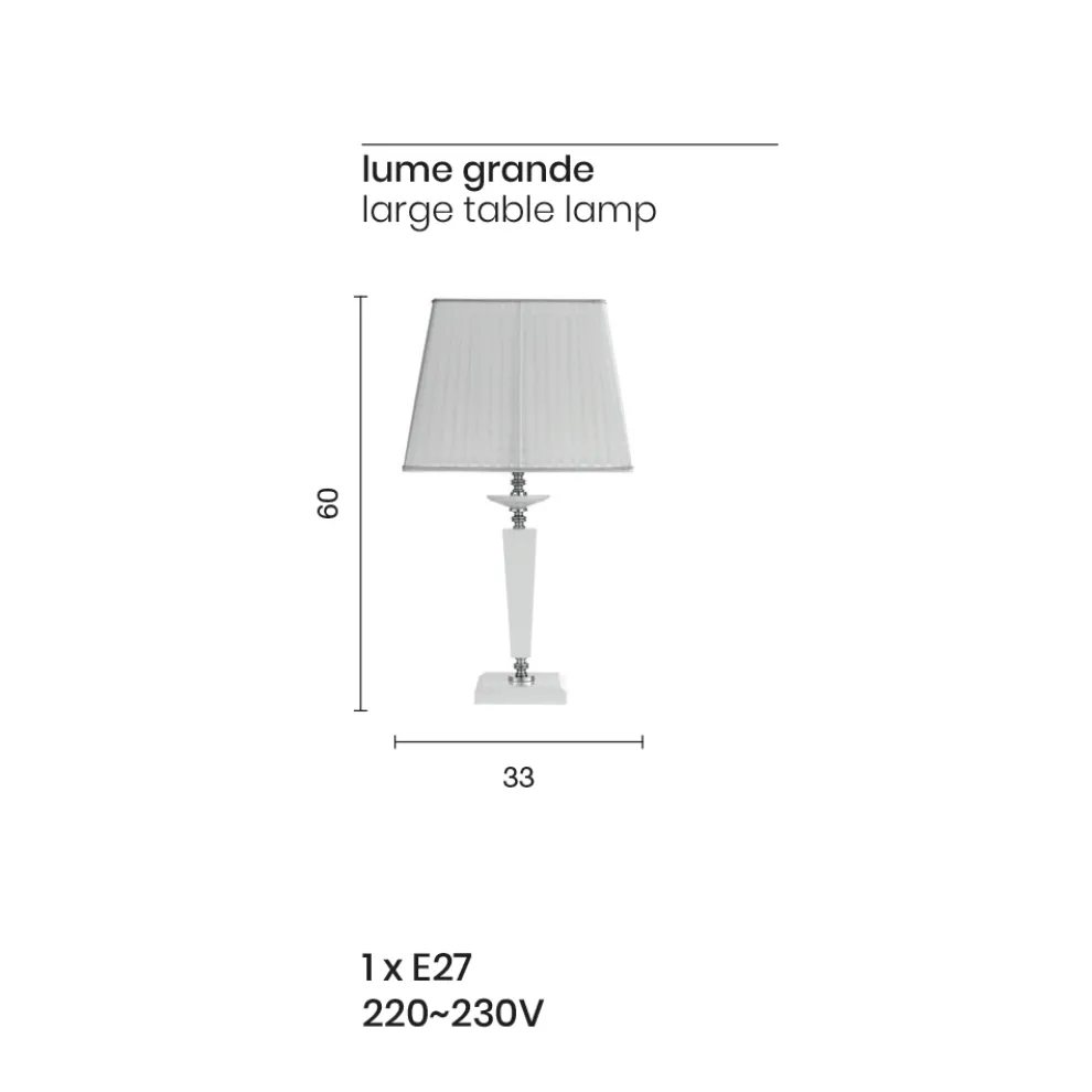 Klassische Tischlampe aus italienischem handgefertigtem Glas - Malaysia