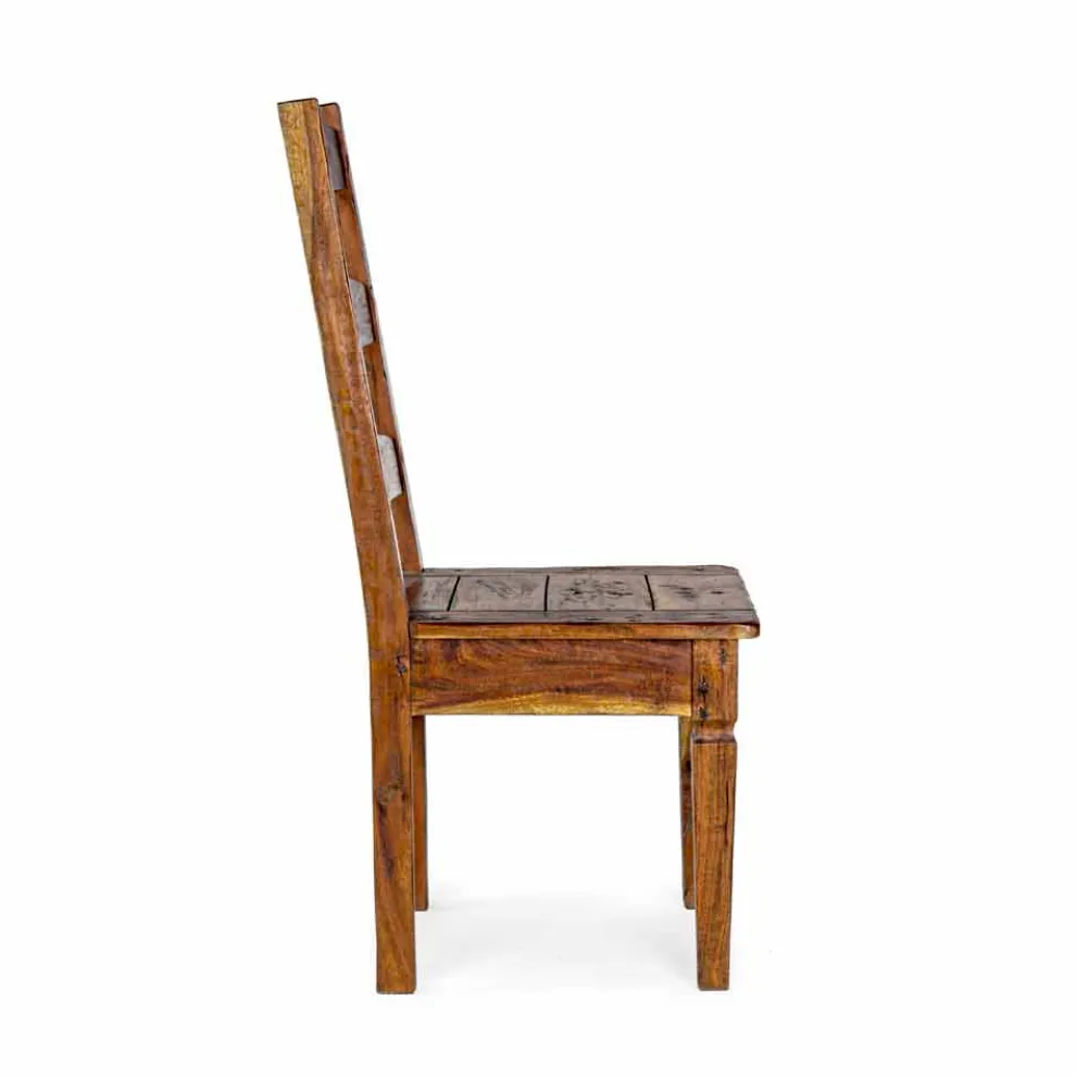 Klassischer Designstuhl aus massivem Akazienholz Homemotion - Moritz