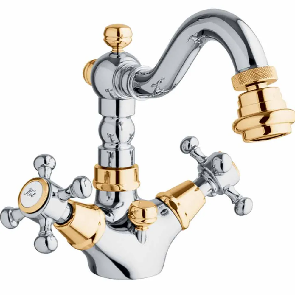 Klassischer Einlochmischer für Bidet aus Messing Made in Italy - Lisca