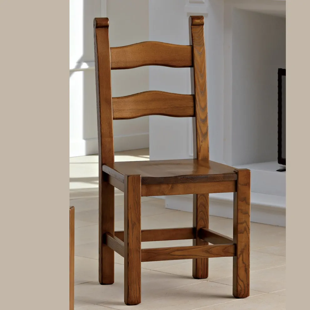 Klassischer Küchenstuhl aus massivem Buchenholz Made in Italy - Lavinia