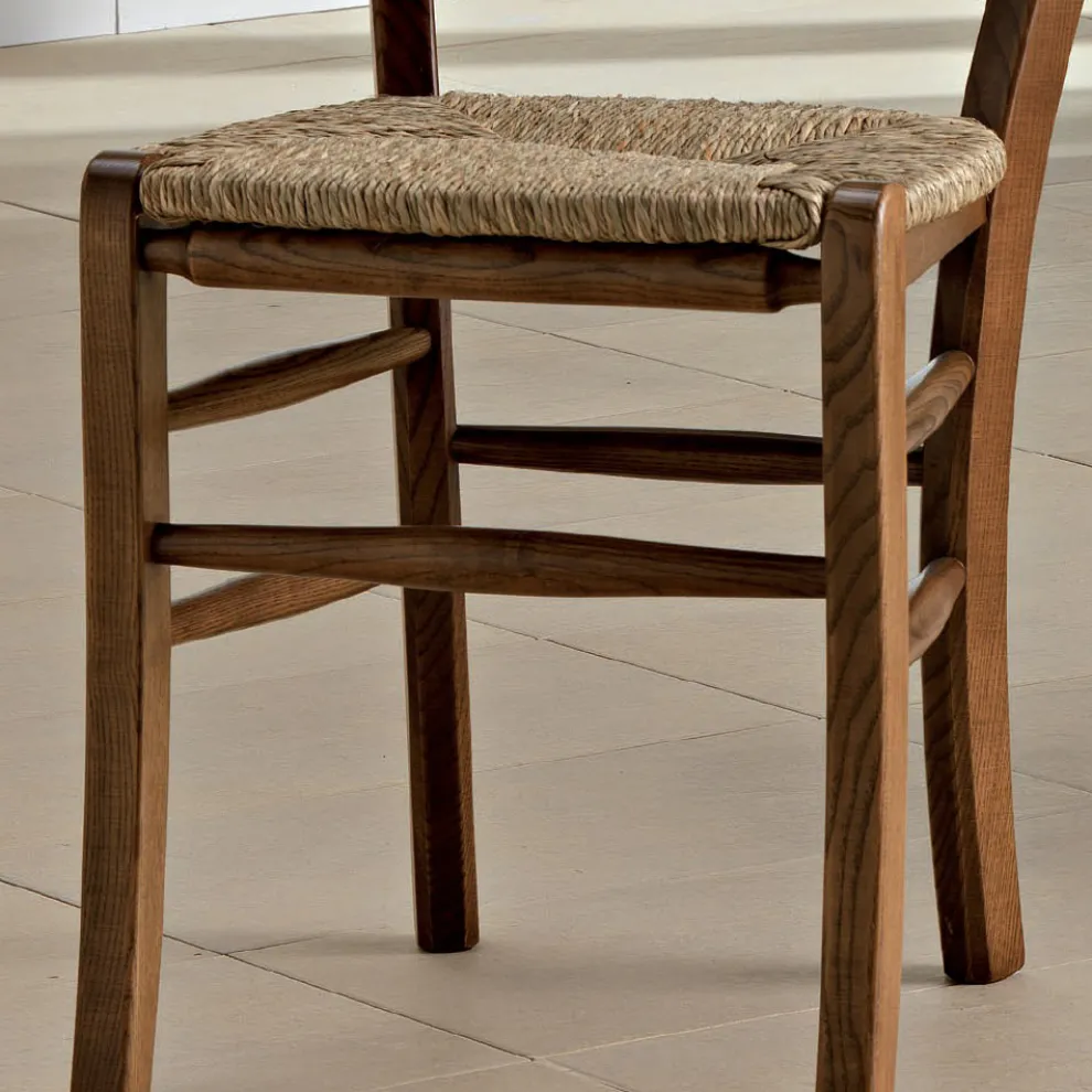 Klassischer Massivholz-Küchenstuhl im italienischen Design - Monika