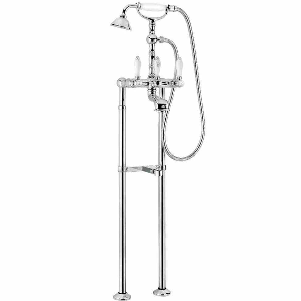 Klassischer Messing Badewannenarmatur Made in Italy - Riko