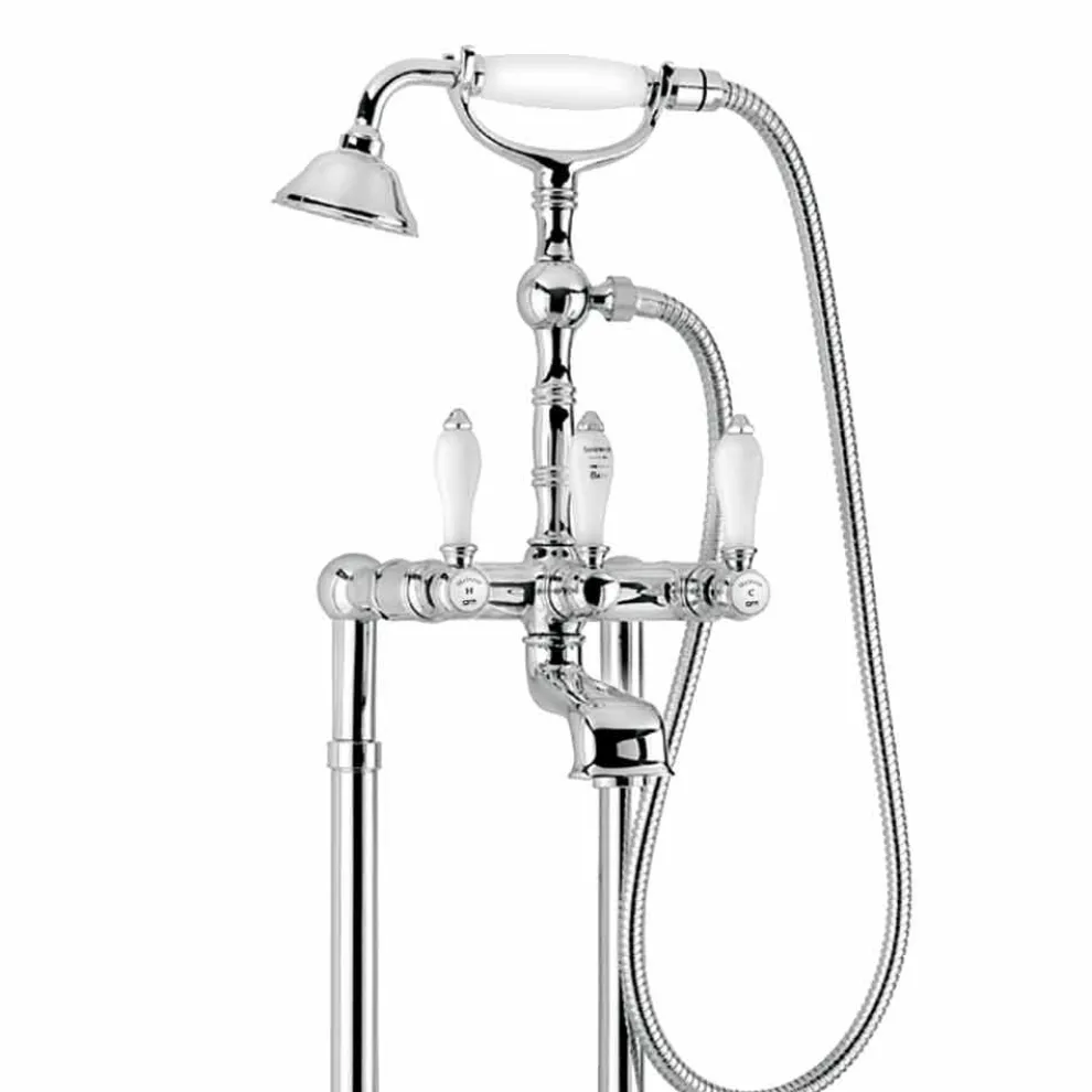 Klassischer Messing Badewannenarmatur Made in Italy - Riko