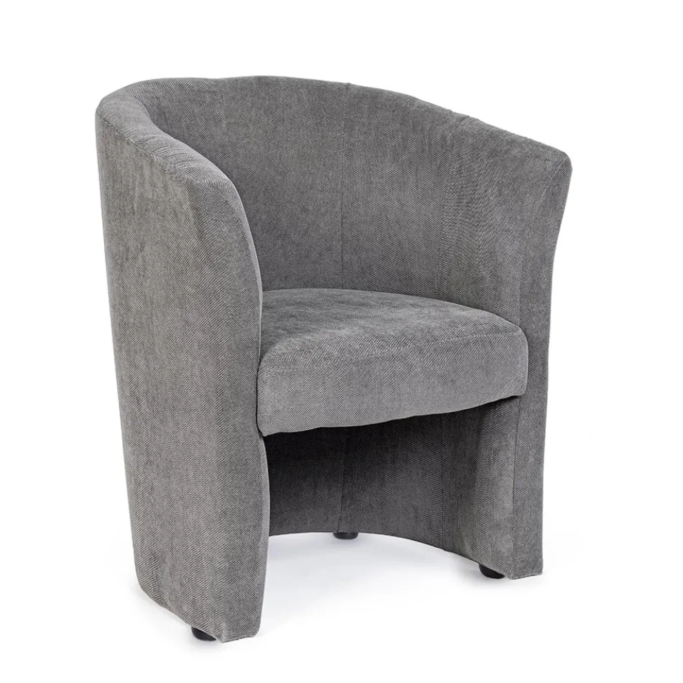 Klassischer Polstersessel aus Holz und Stoffbezug - Bellagio