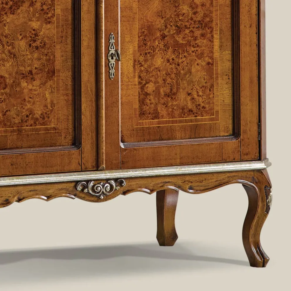 Klassisches Sideboard 2 Türen und 2 Schubladen aus Holz Made in Italy - Cheverny