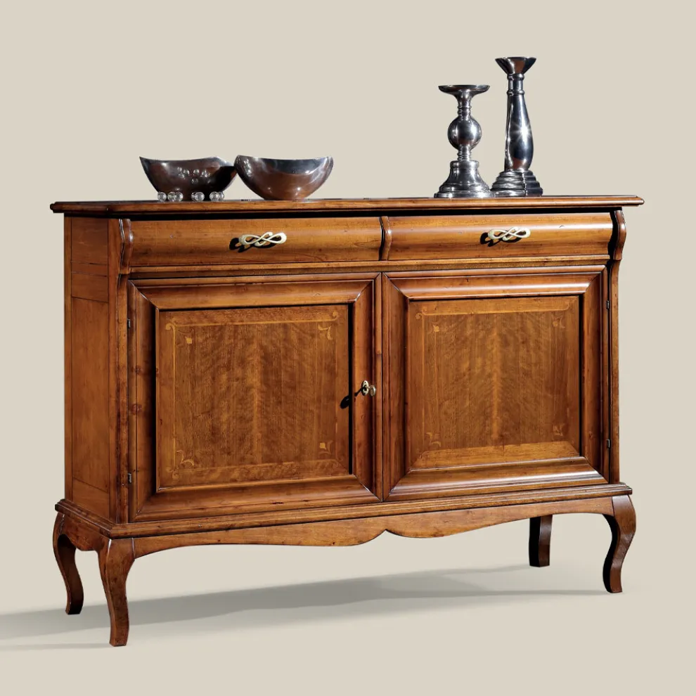 Klassisches Wohnzimmer-Sideboard aus Walnussholz Made in Italy - Helisa