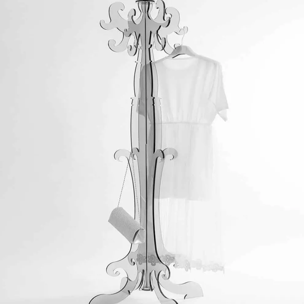 Kleiderbügel im klassischen Design aus Plexiglas, Giave