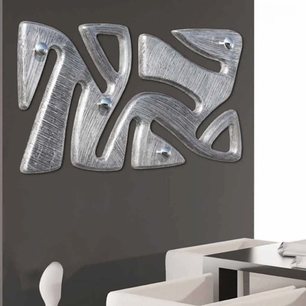 Kleiderhaken für die Wand handdekoriert in Blattsilber Holt