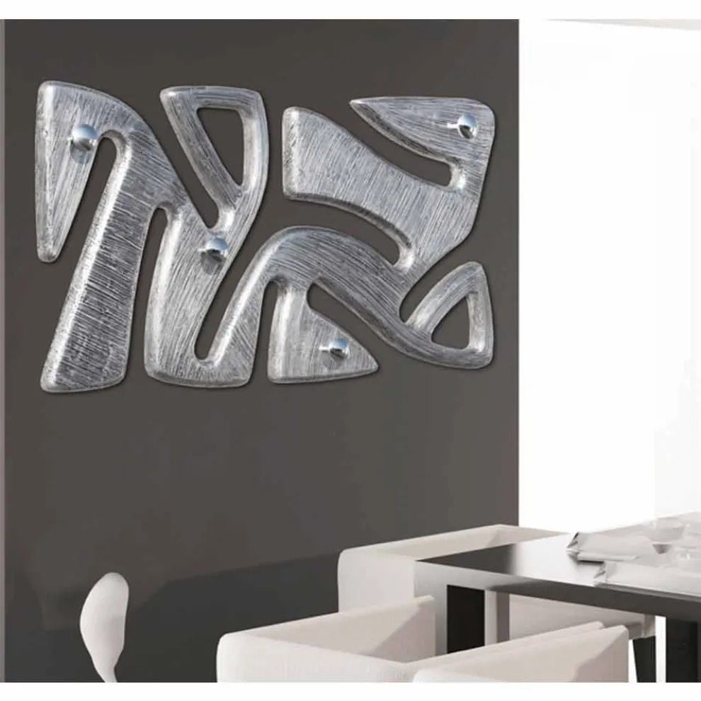 Kleiderhaken für die Wand handdekoriert in Blattsilber Holt