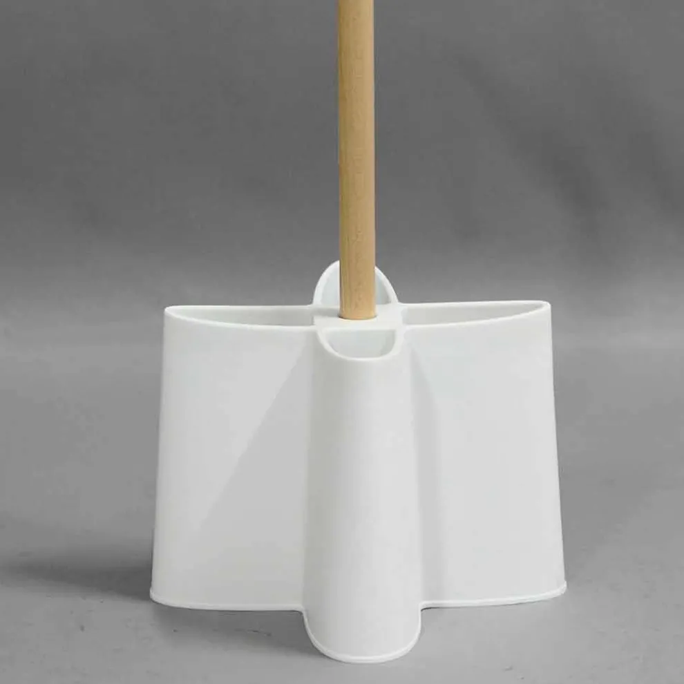 Kleiderständer und Schirmständer aus Buchenholz und Polypropylen Nurri