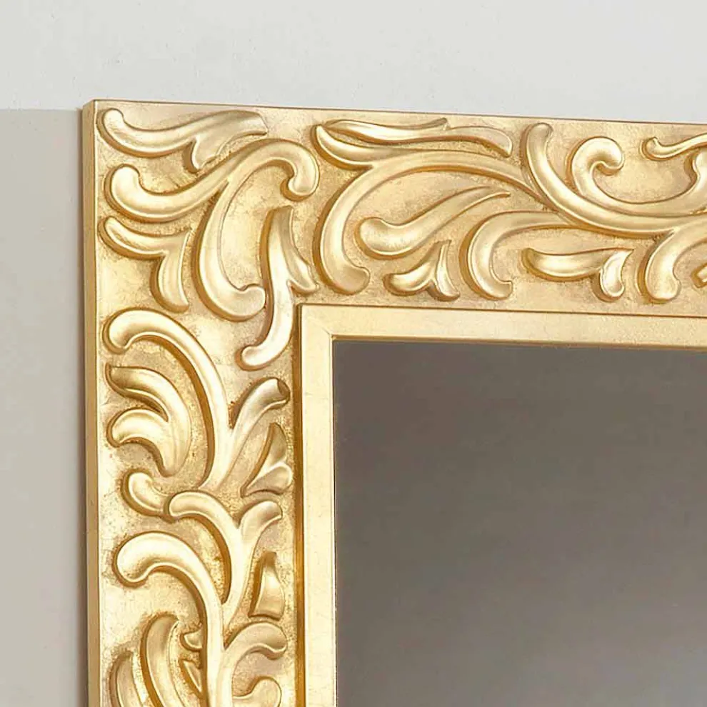 kleiner Standspiegel gold Pepa 75x100