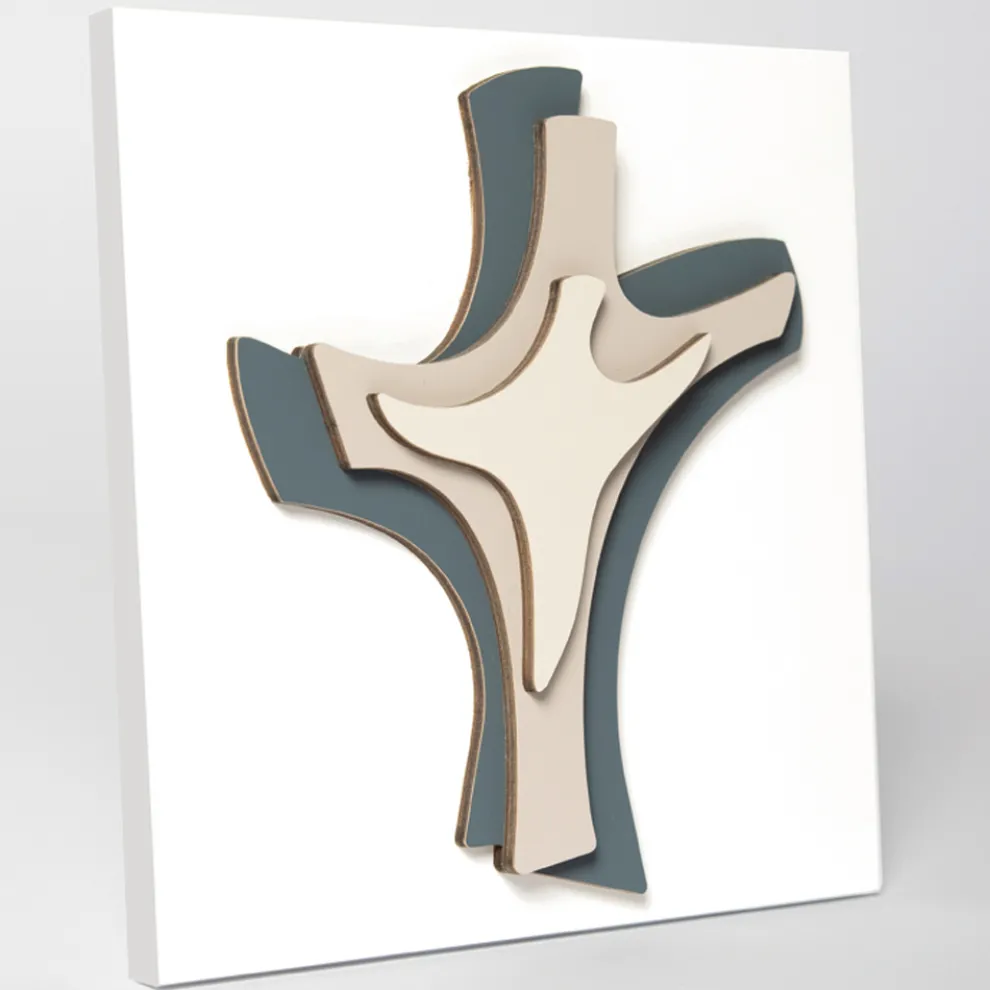 Kleines Bild der Dreifaltigkeit, hergestellt mit Lasergravur, hergestellt in Italien – Tyler