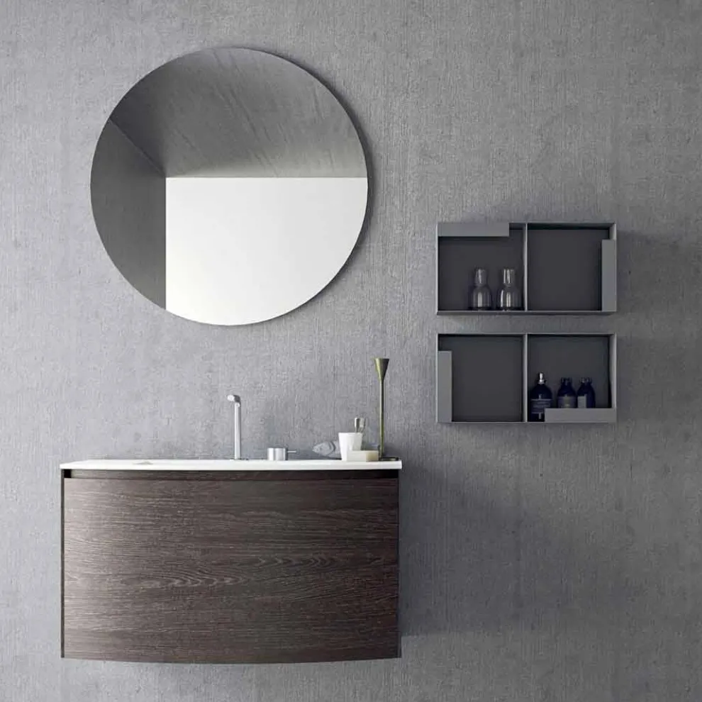 Komposition für das hängende Badezimmer mit modernem Design Made in Italy - Callisi11