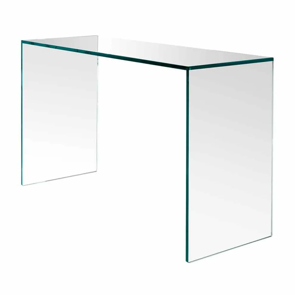 Konsole aus extra klarem Glas Minimales Design Made in Italy 2 Dimensionen - Selex