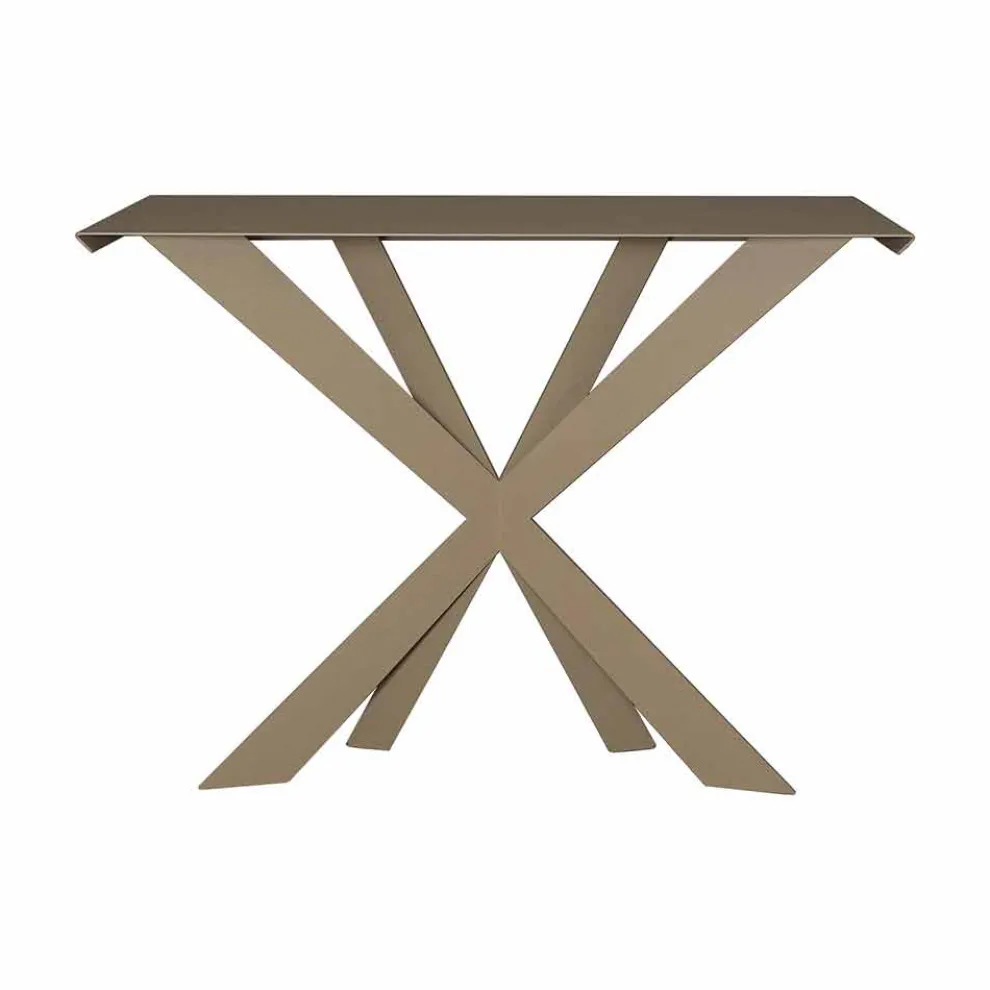 Konsolentisch aus farbigem Eisen Made in Italy - Zecchina