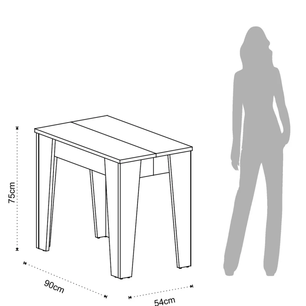 Konsolentisch aus ökologischen Holzpartikelplatten – Curio