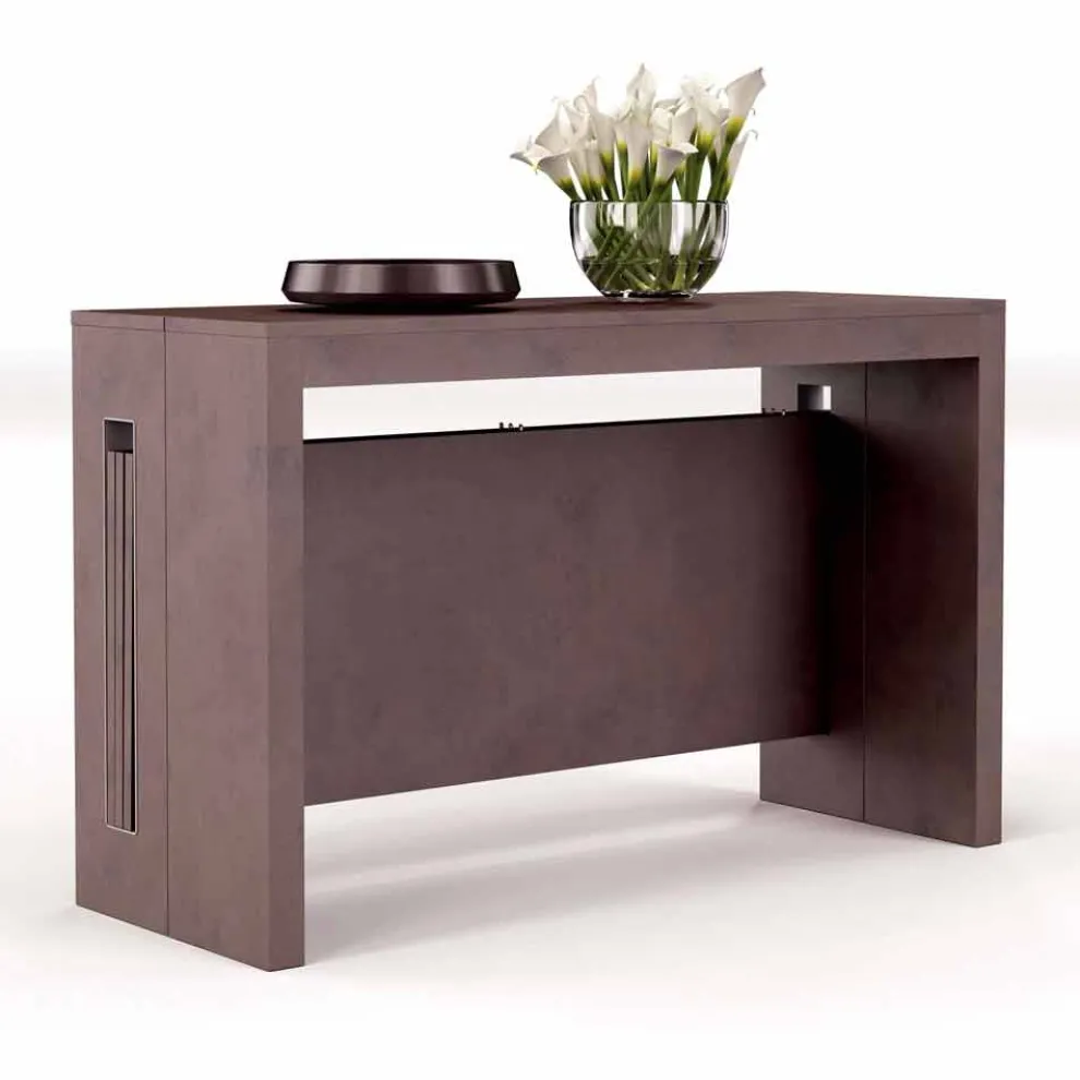 Konsolentisch ausziehbar mit integrierten Verlängerungsplatten Ussana