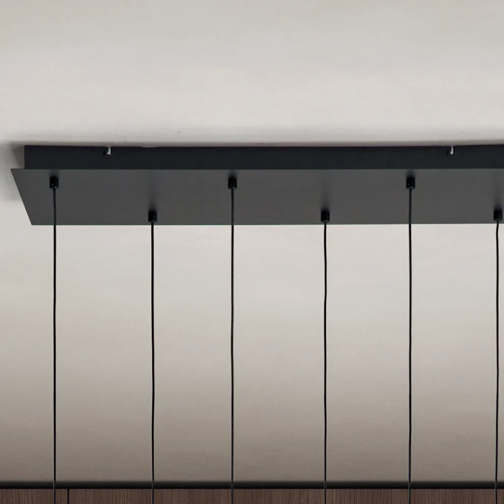 Kronleuchter aus mundgeblasenem Glas mit 6 Lichtern und Balloton-Dekoration - Fee