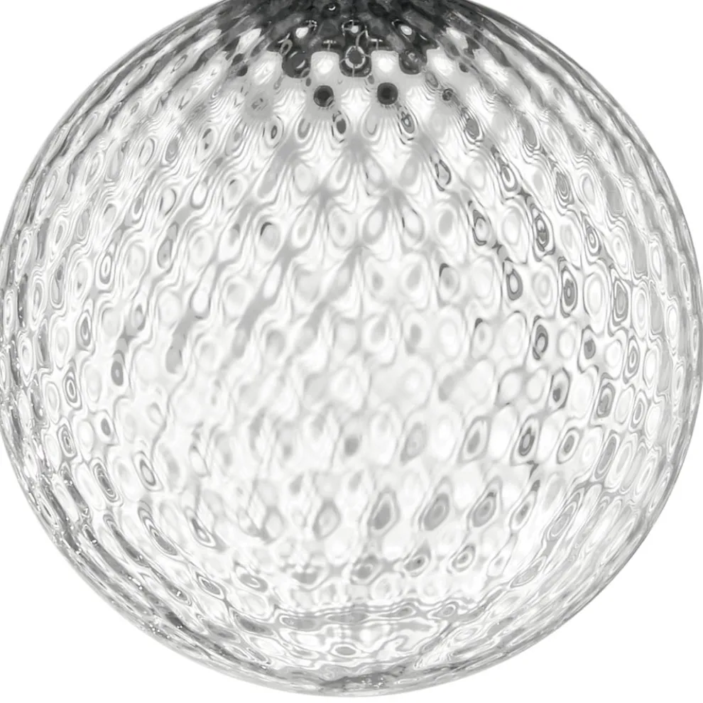 Kronleuchter aus mundgeblasenem Glas mit 6 Lichtern und Balloton-Dekoration - Fee