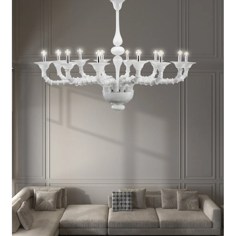 Kronleuchter im klassischen Stil aus mundgeblasenem venezianischem Glas - Vanity