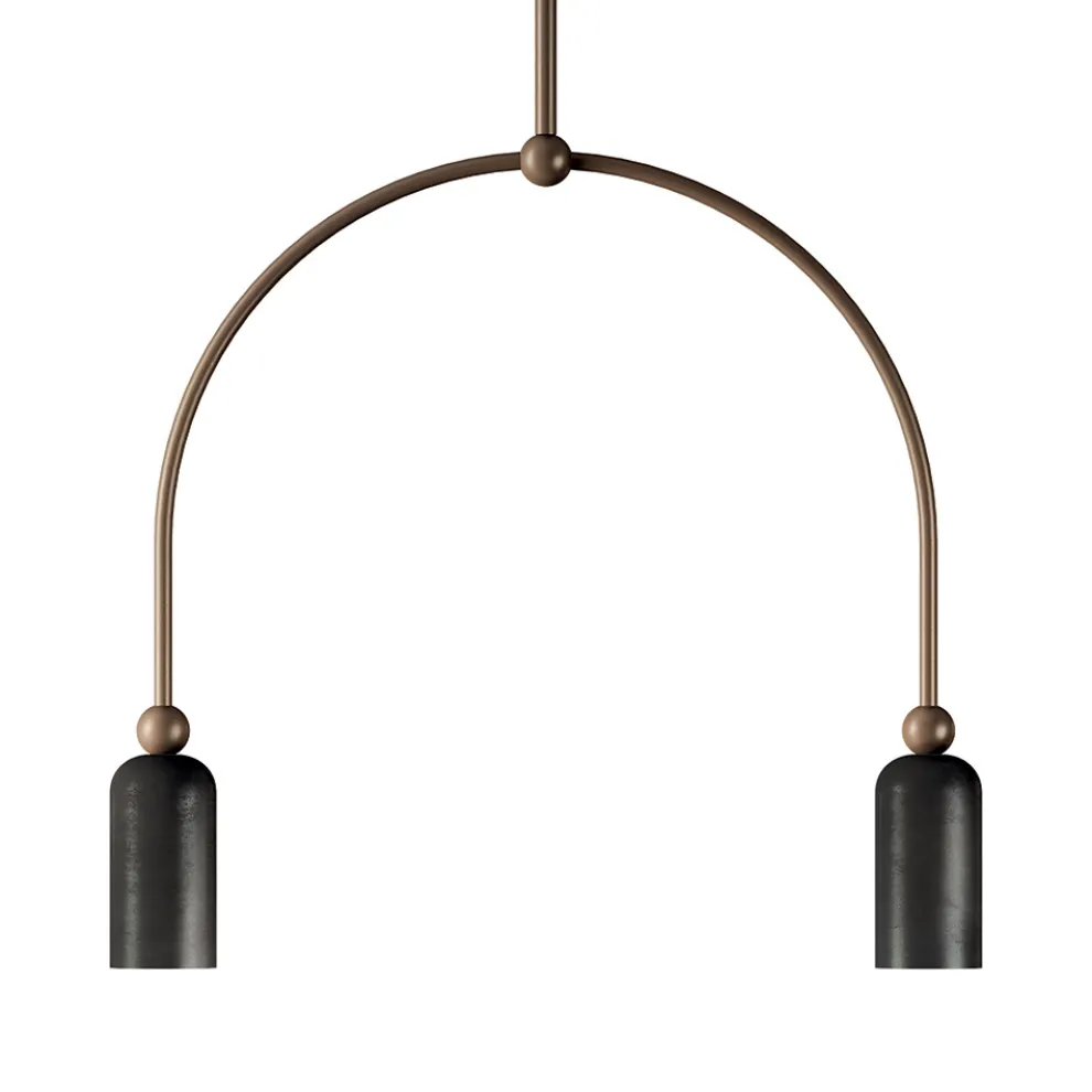 Kronleuchter mit 2 Lichtern in verschiedenen Ausführungen, hergestellt in Italien – Lady