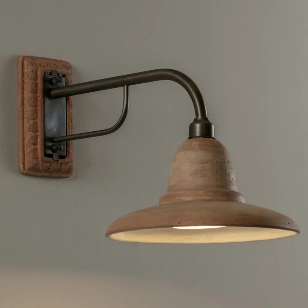 Kunsthandwerkliche Gartenapplikation in Galestro, hergestellt in Italien – Toscot Spoleto