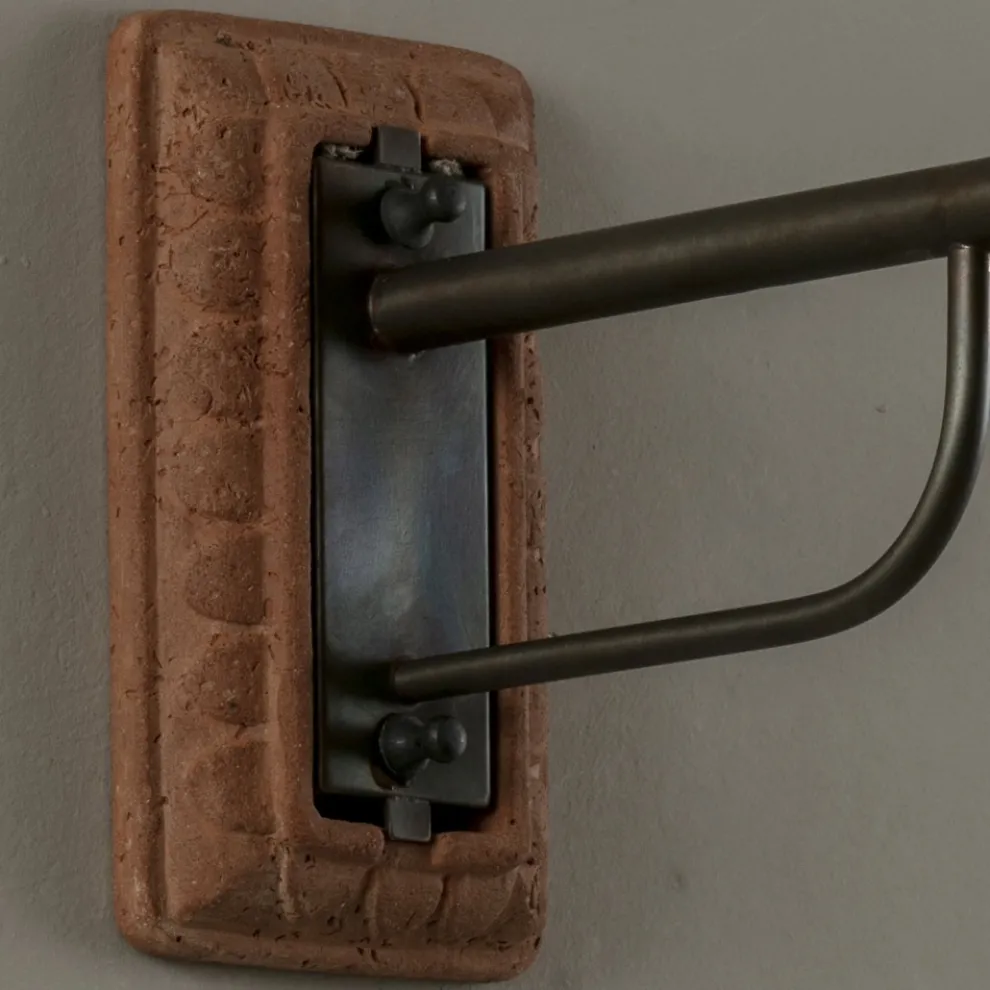 Kunsthandwerkliche Gartenapplikation in Galestro, hergestellt in Italien – Toscot Spoleto