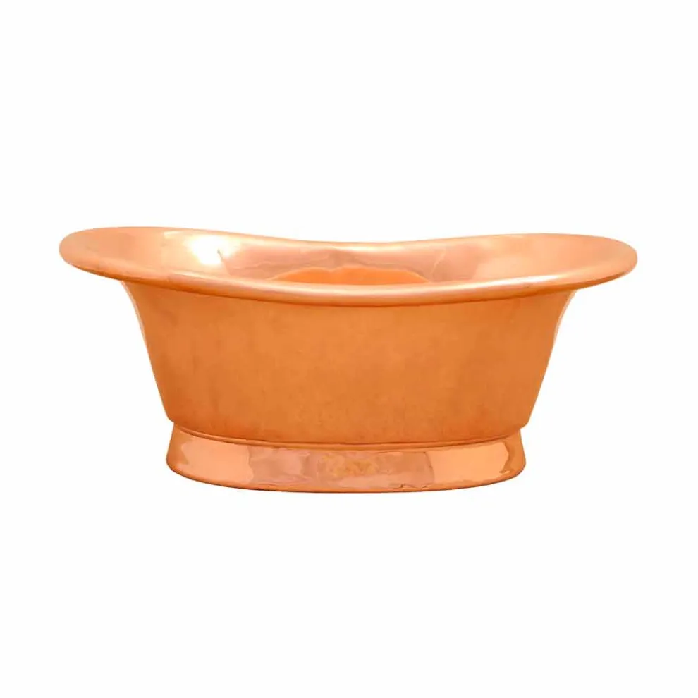 Kupfer Aufsatzwaschbecken handbearbeitet Cala