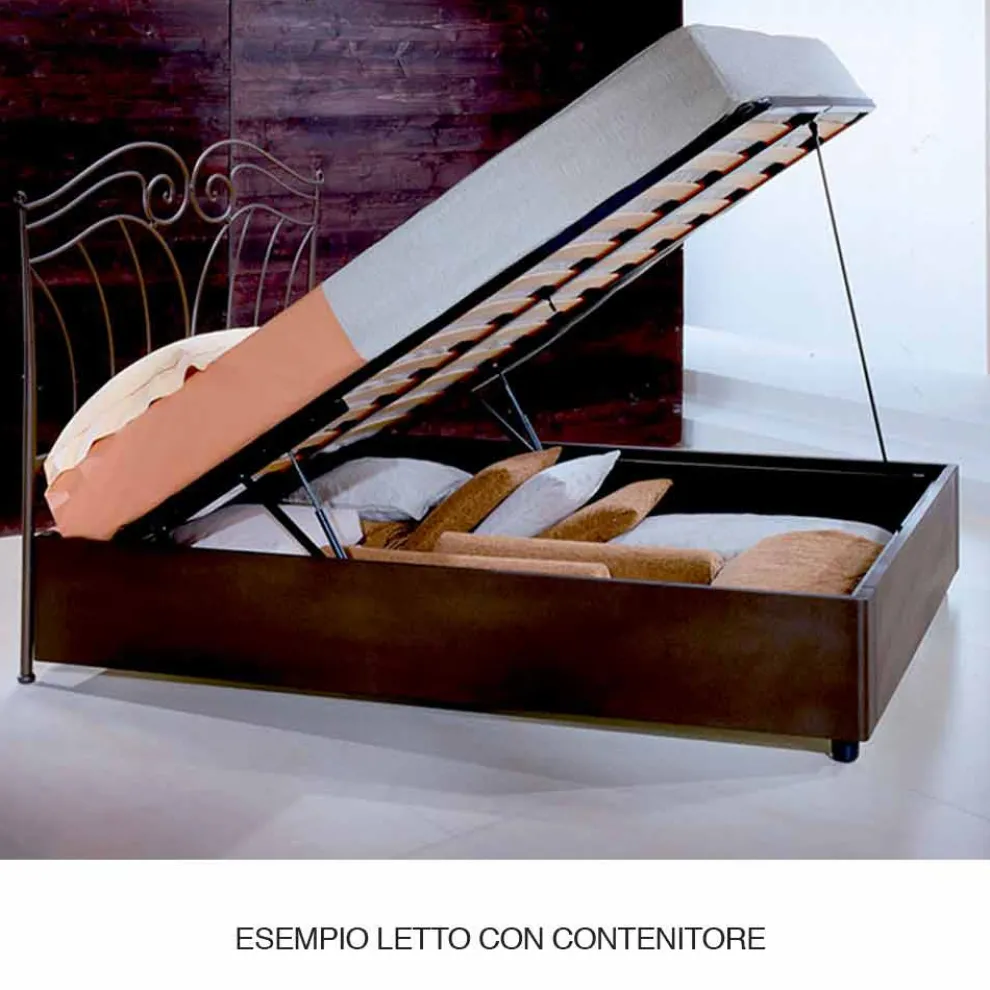 Dioniso Jugend Queen Size Bett aus Schmiedeeisen in Design