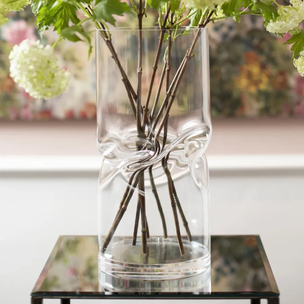 Moderne verdrehte Acrylkristallvase in verschiedenen Ausführungen - Zigarette