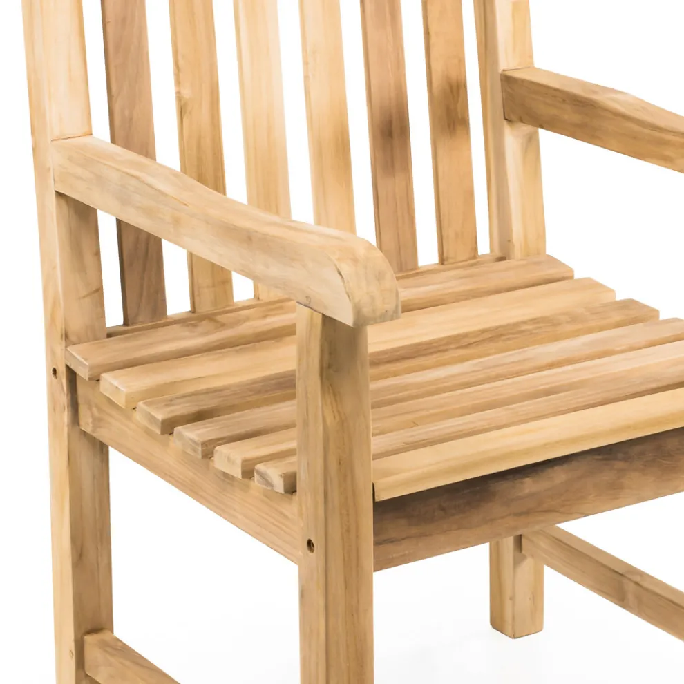 Gartensessel aus natürlichem Teakholz - Yggdrasil