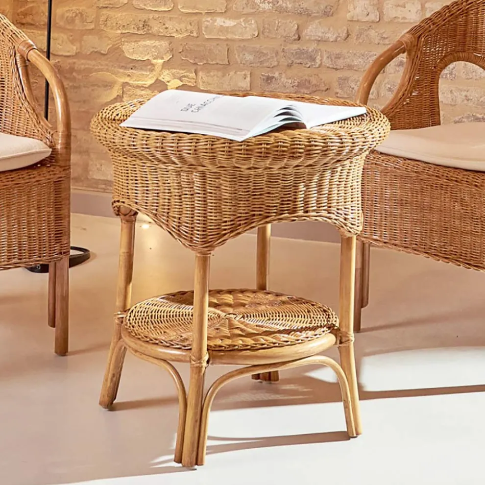 Garten-Couchtisch aus Honiggeflecht - Nathaniel