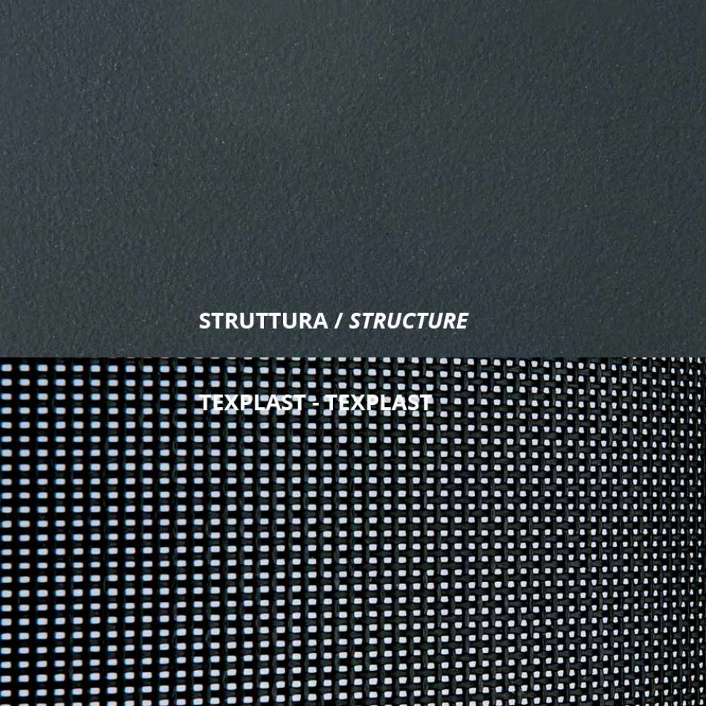 Stapelbares Gartenbett aus Stahl Made in Italy 2 Stück - Arwen