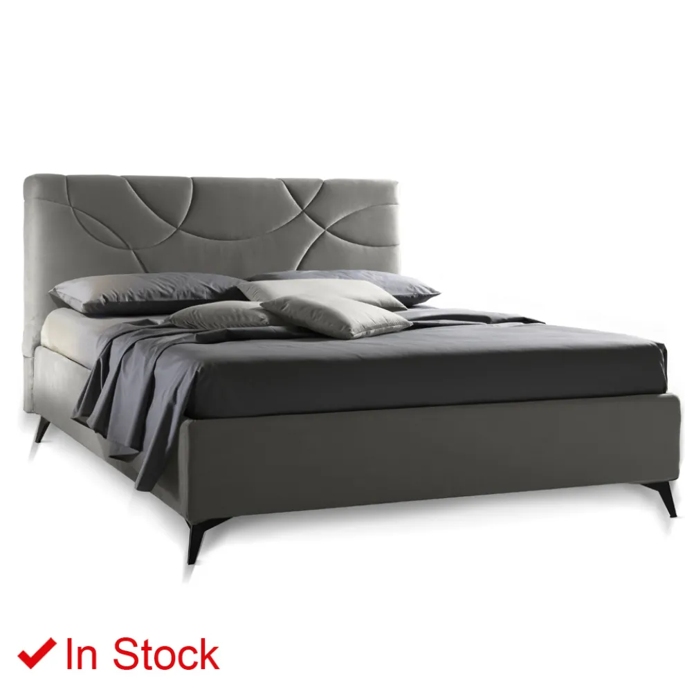 Doppelbett mit Baumwollmatratze und Bettwäsche Made in Italy - Sonnenblume