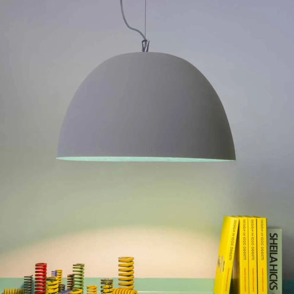 Lackierte Pendelleuchte In-es.artdesign H2o Moderner Zement