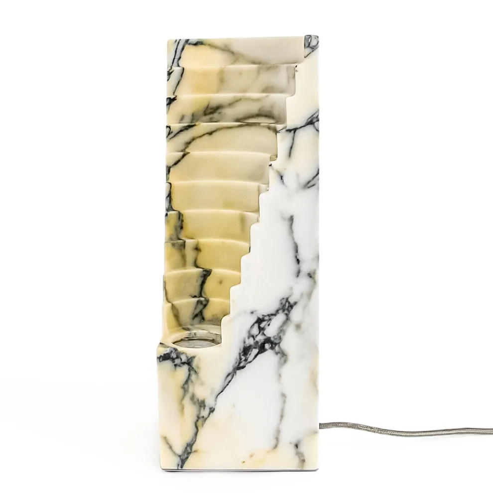Lampe aus Paonazzo-Marmor und verschiedenen Größen Made in Italy - Daichi