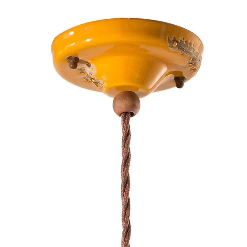 Lampe im Industrial Design aus Keramik und Metall Ruth