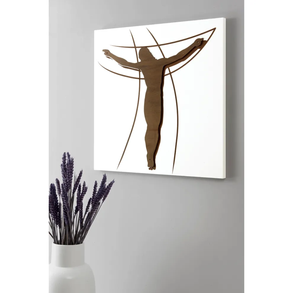 Lasergravierte Tafel mit Darstellung der Leidenschaft, hergestellt in Italien – Ersilia