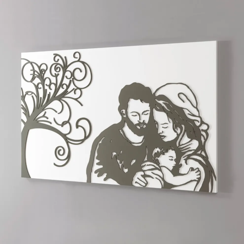 Lasergravierte Tafel, die das Leben darstellt, hergestellt in Italien – Aika