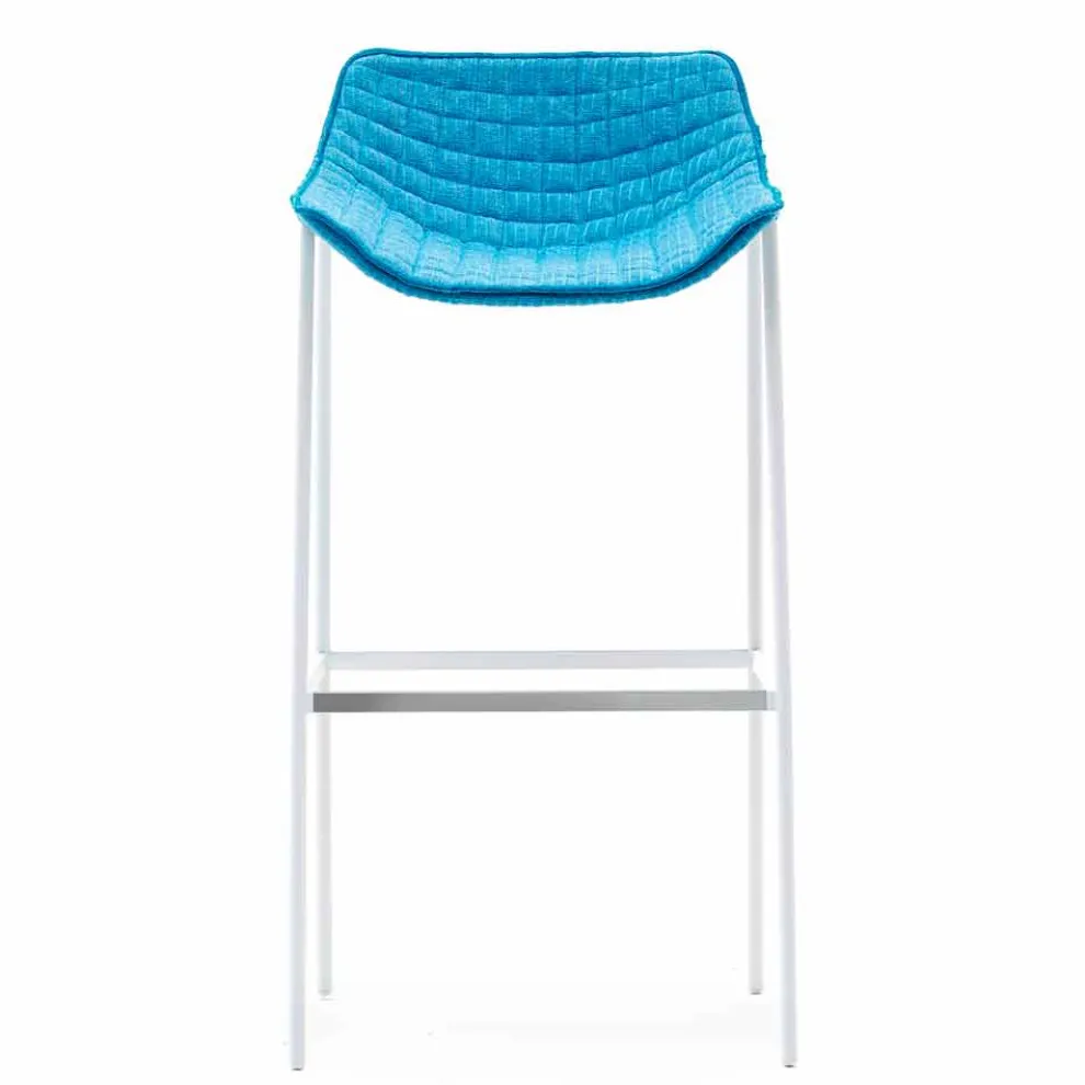 Gartenhocker aus Stahl uns Stoff Varaschin Summer Set