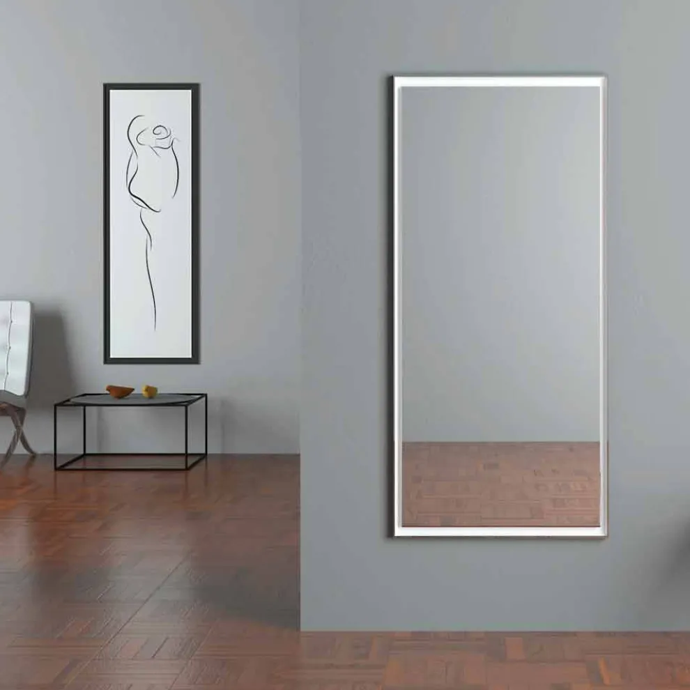 LED beleuchteter Wandspiegel mit Touch-Schalter Made in Italy - Ammar